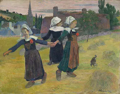 Breton Girls Dancing, Pont-Aven Paul Gauguin